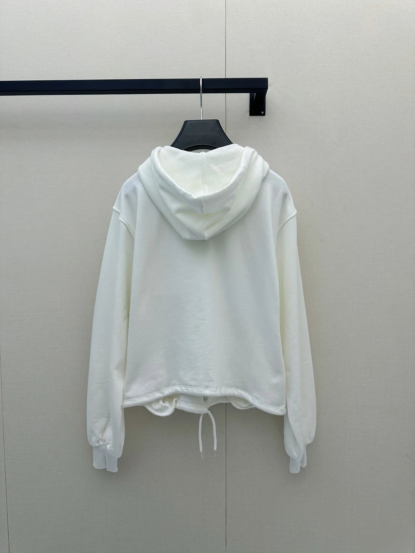 2026 New Loose Drawstring Hooded Cardigan Embroidered Casual Sweatshirt