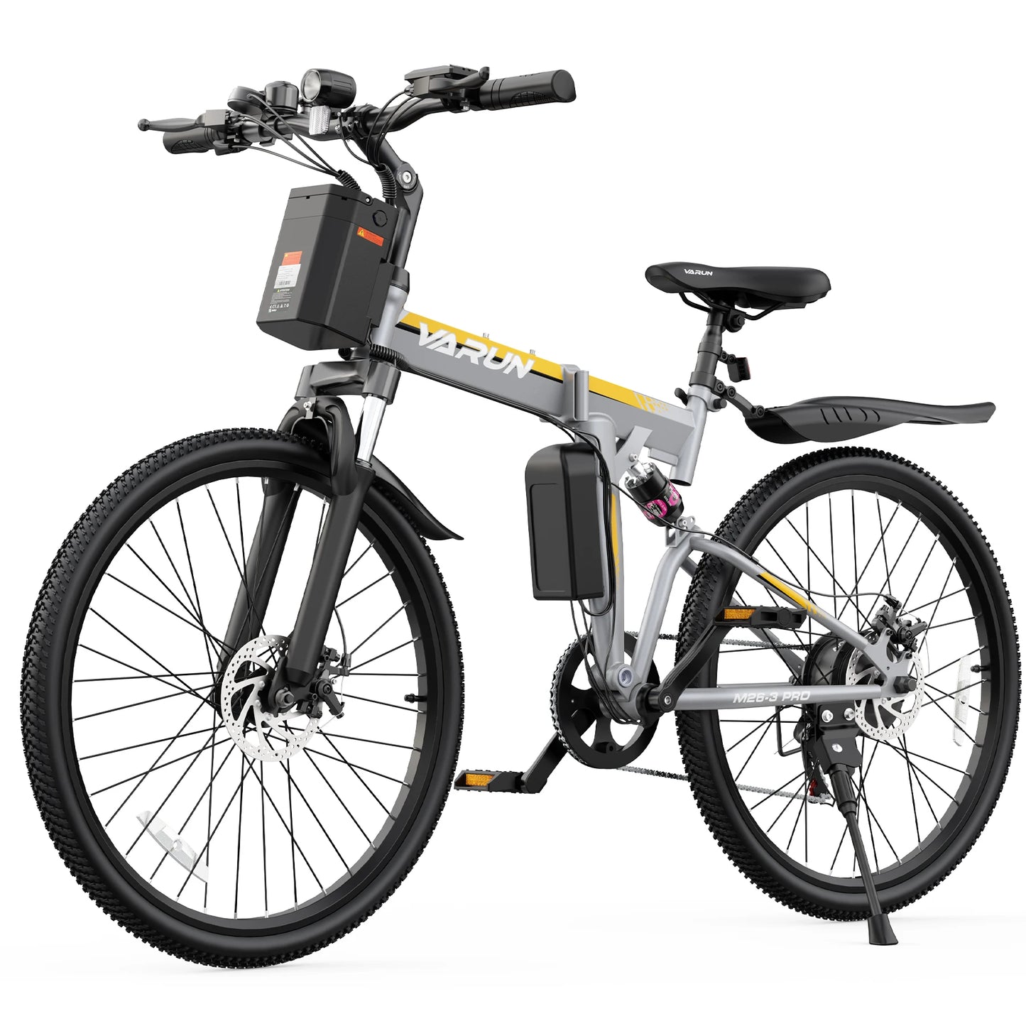 Varun M26-3 Pro Adult Electric Bike, 750W Peak Power Electric Road Bicycle, 48V 7.8Ah Battery, 26" MTB Mountain Ebike, 20MPH