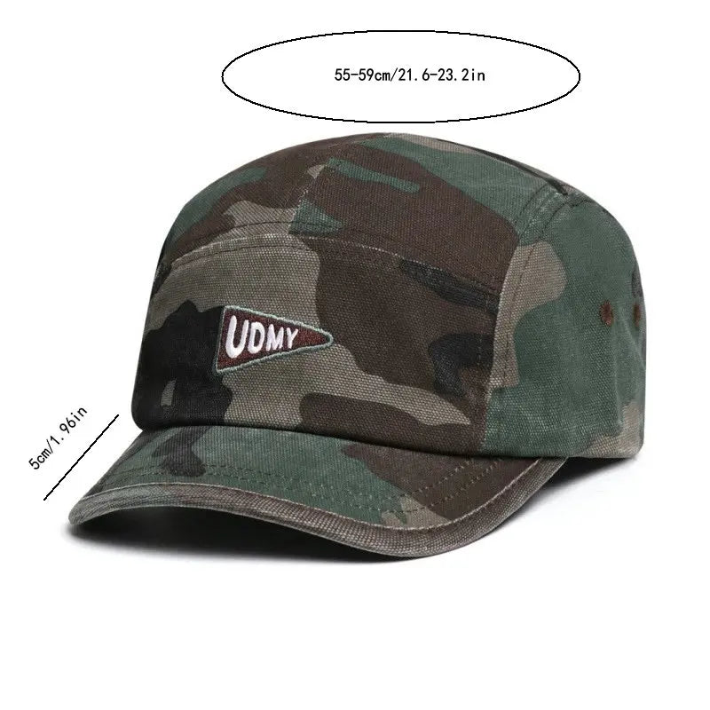 Spring and Autumn Workwear Camouflage Baseball Cap, Fashionable and Versatile, Korean Style Hip-Hop Street Personalized Dad Hat