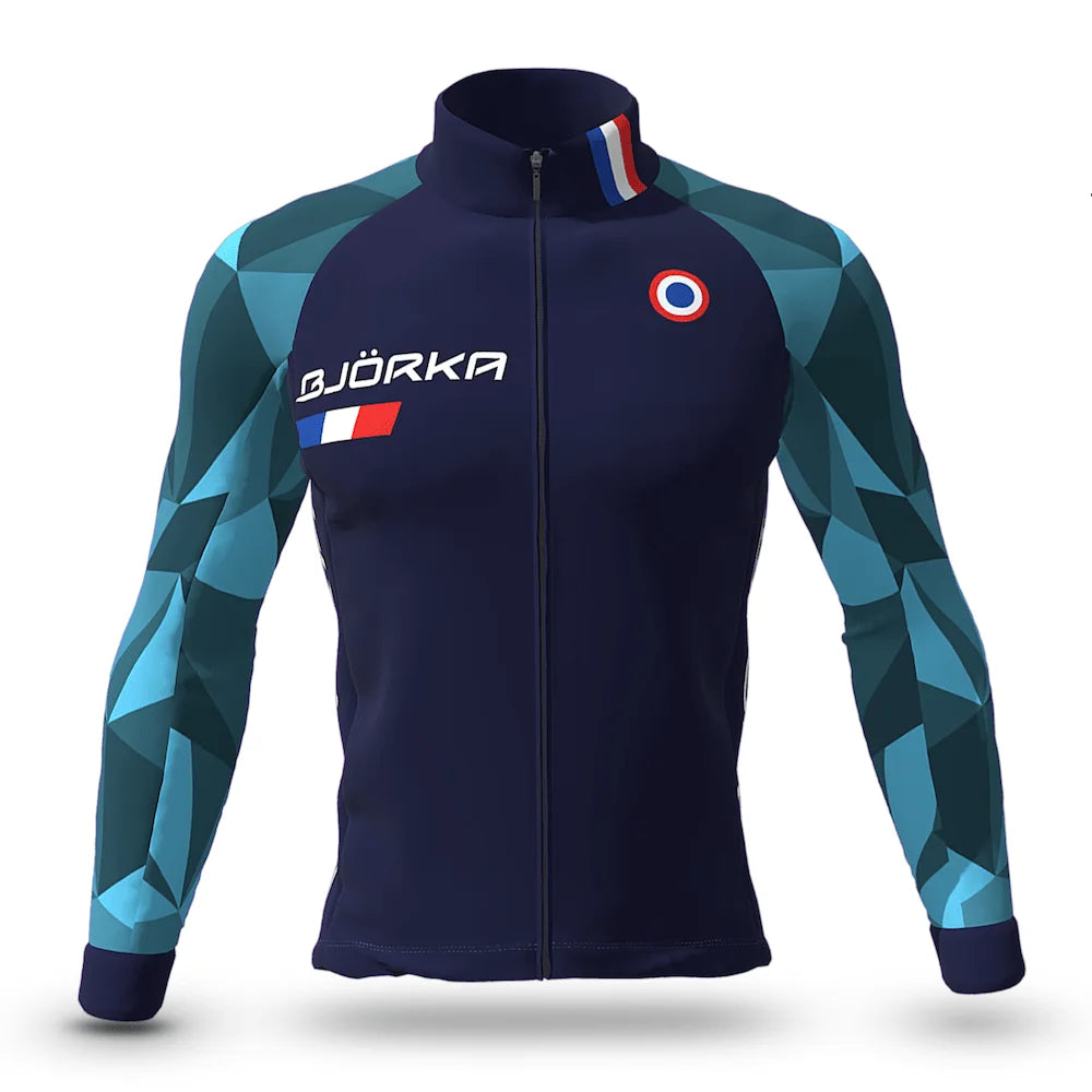 Spring/summer Men's Long Sleeve Thin Cycling Jackets Bicycle Breathable Jersey Uv Protection 3 Rear Pockets Bike Shirts