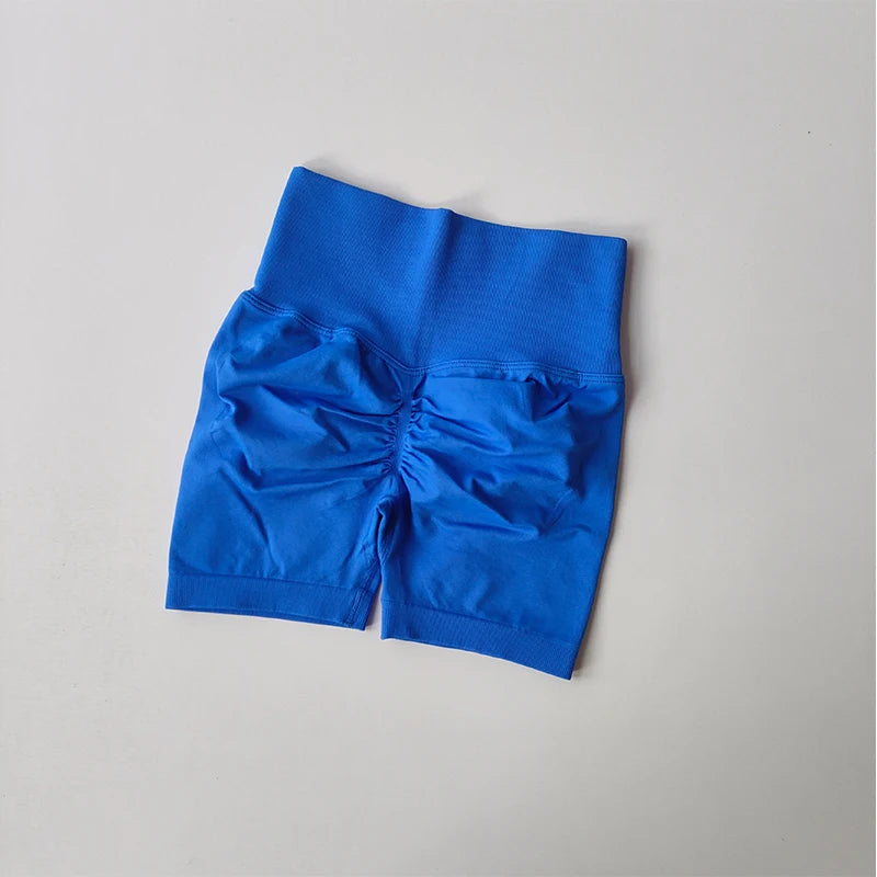 Women's High-Waist Breathable Yoga Shorts for Summer Running Short Tights Leggings Cycling Workout Gym Shorts Sports Shorts
