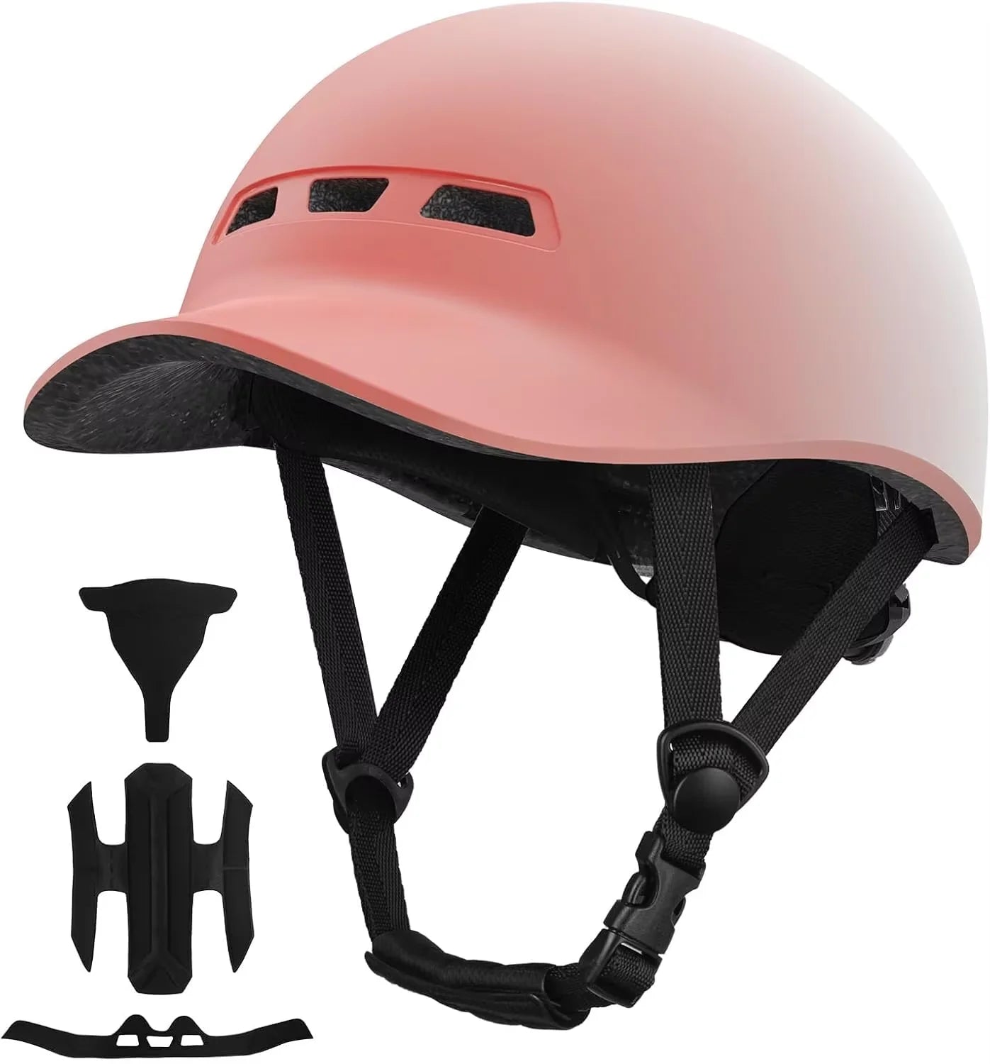 Bike Helmet, Motorcycle Helmet Man, Mountain Bikes - Men Women Adult Baseball Cap Style Lightweight Adjustable Cycling Helmet for Road Biking, Urban Commuter, Mountain Trails, Also Suitable for Motorcycle Riding (CPSC Certifi