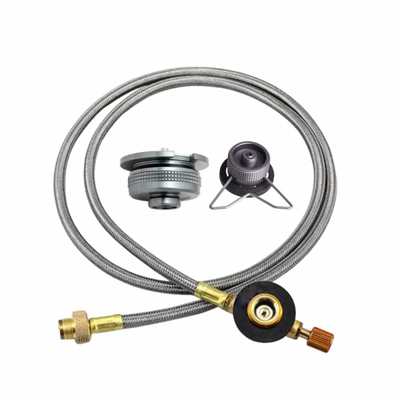 Pandatour Outdoor Camping Stove Butane Gas Adapter Split Stove Converter Connection Hose Outdoor Cooking Equipment Accessories