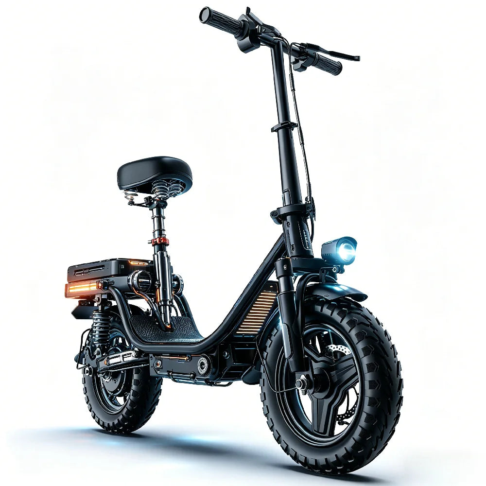 Factory Original 750W 14 Inch Electric Bike,UL2849 Safe Adjustable Seat Front Brake,Adult Urban Ebike US Local Fast Shipping