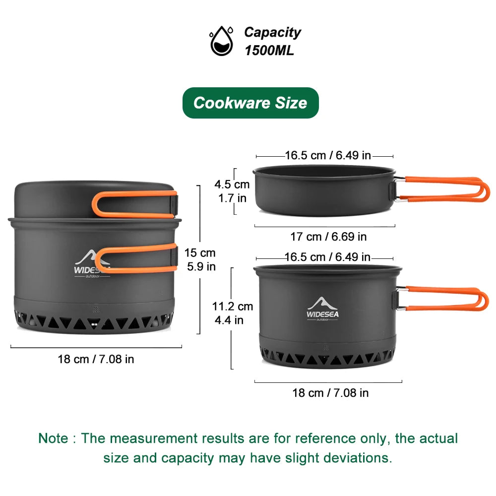 Camping Tableware Outdoor Cookware Set Pots Tourist kettle coffee cup filte Kitchen Equipment Gear Utensils Hiking Picnic Travel