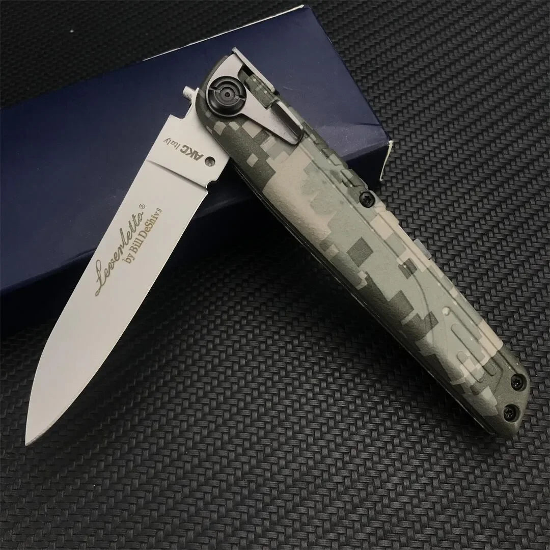 Multi-functional Folding Knife Made with Durable 440C Steel Outdoor Camping Hiking EDC Adventure Survival Tool Fishing Knife