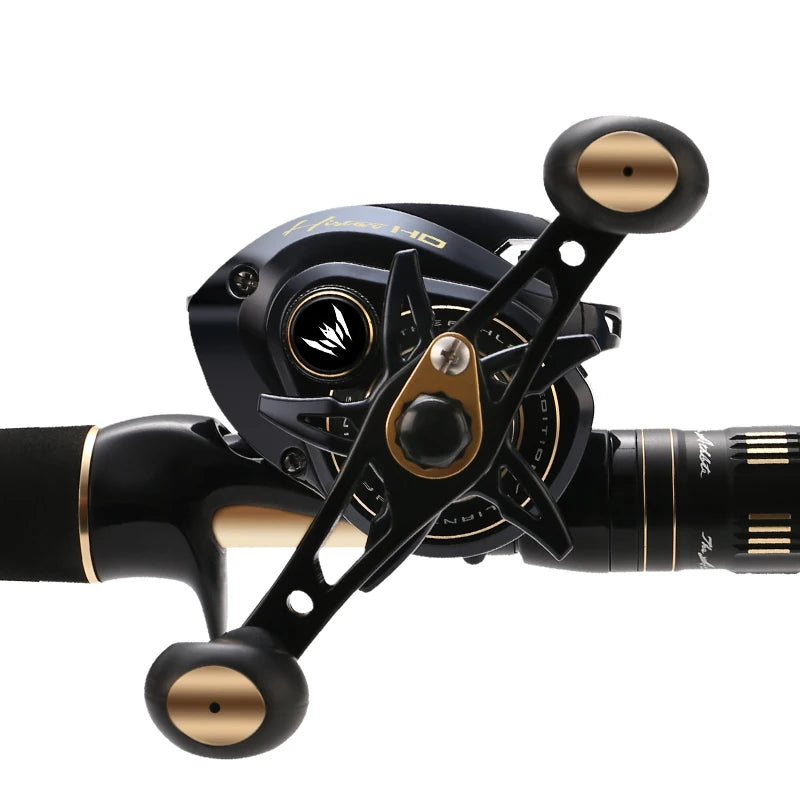 Histar Medusa Easy Carry Tele Spin 1.80m 2.10m 2.40m Full Carbon K Guide Fishing Rod and Baitcasting or Spinning Reel Combo