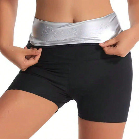 1pc Women's High Waist Sports Shorts, Solid Color Knit Fabric, High Elasticity Material, Suitable For Women's Sports, Fitness, R