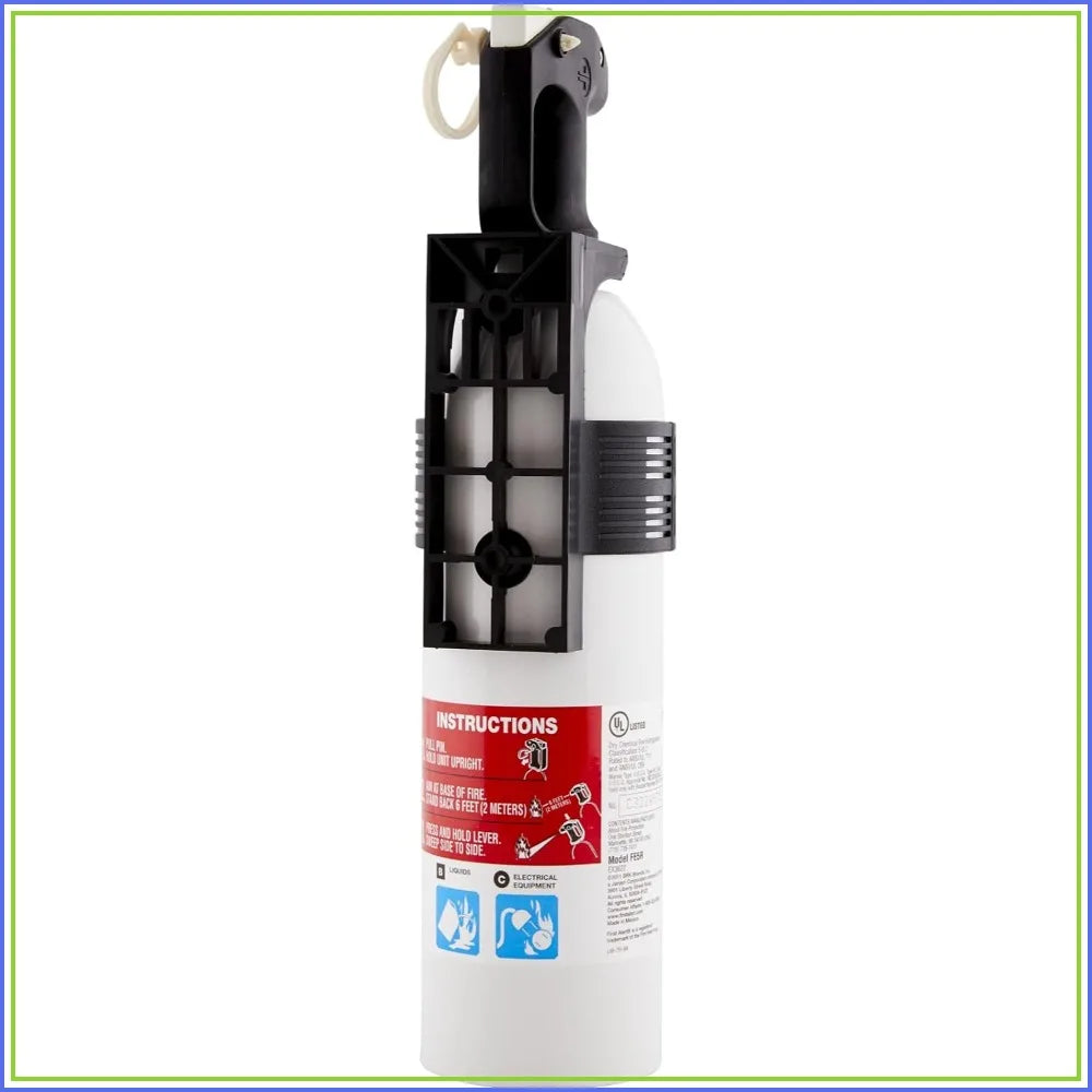 Personal Watercraft Fire Extinguisher, Compact 1.4 lb, Dry Chemical, Easy Pressure Test, USCG Compliant
