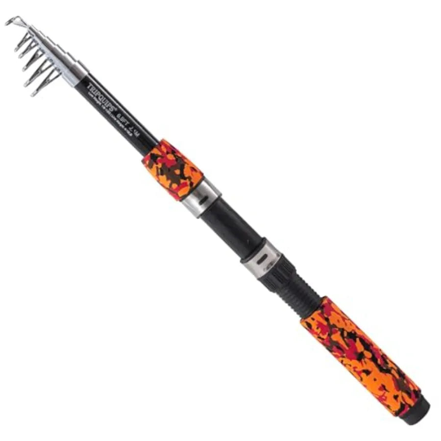 6.9FT Telescopic Fishing Rod - Lightweight Spinning Fishing Pole for Freshwater and Saltwater Anglers