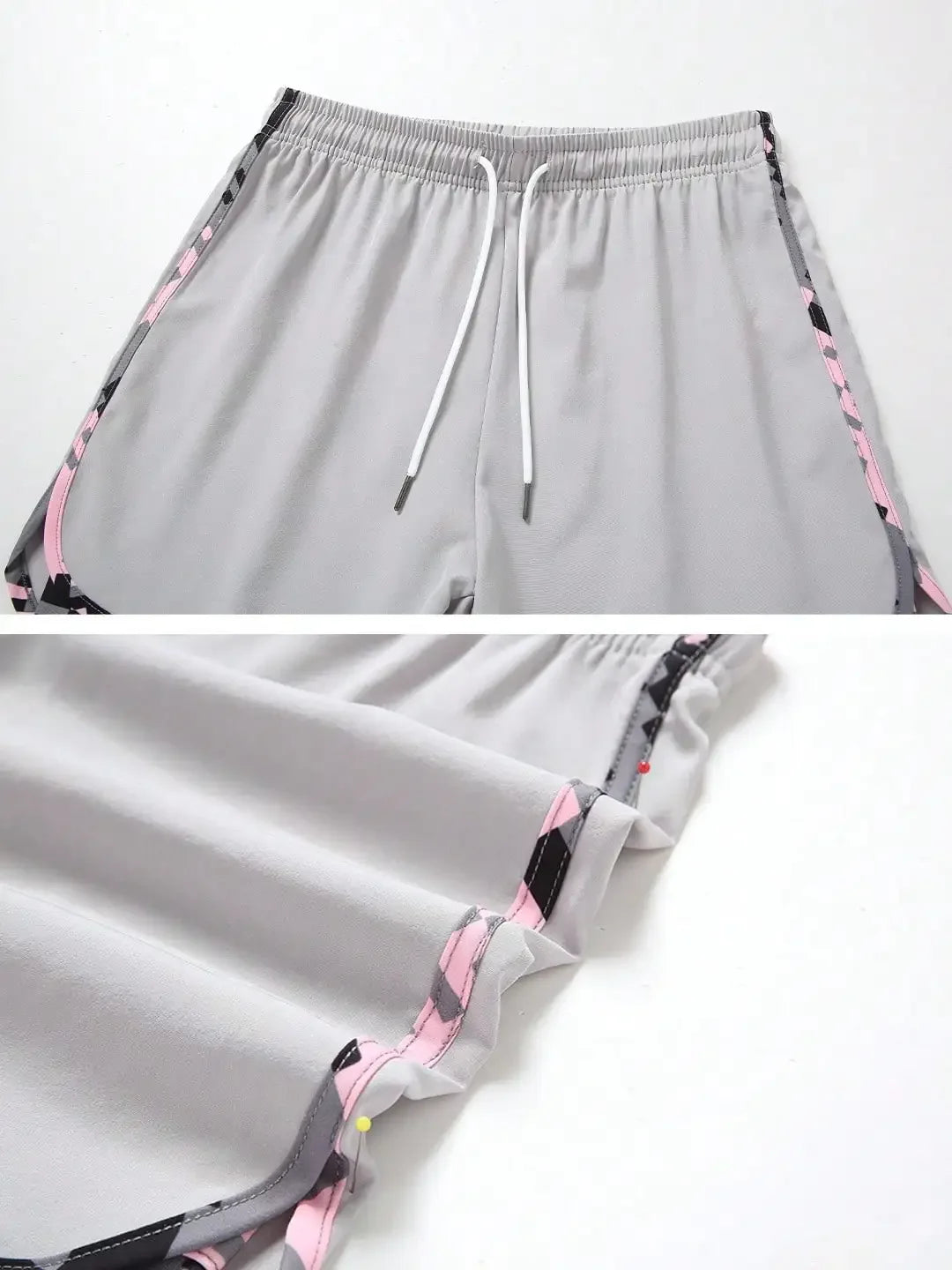 Women's Spring/Summer Drawstring Waist Double-Layer Sports Shorts, Fashionable Casual Athletic Shorts Suitable For Hiking