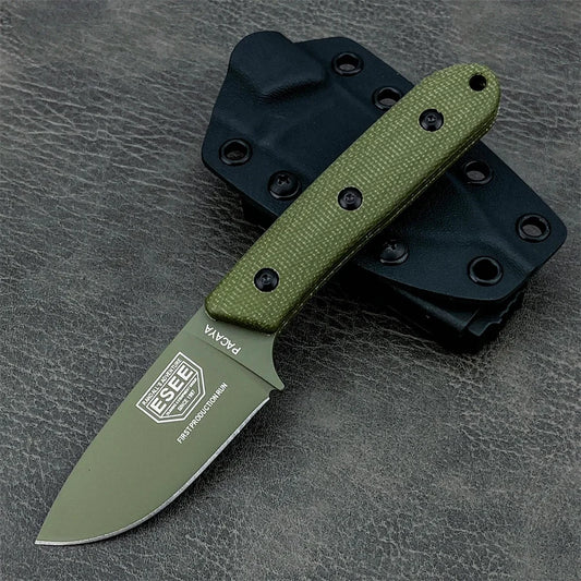 Pacaya Straight Knife Hunting Knife Outdoor Knife Craft Knife Camping Equipment Knife with Sheath Gifts for Men