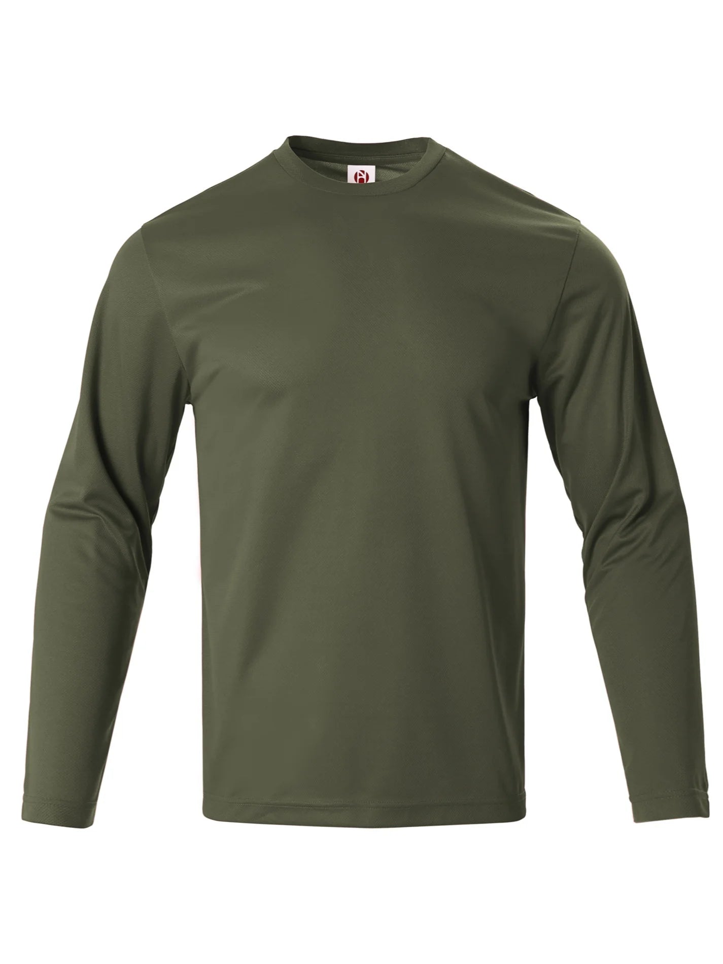 Mens Long Sleeve Shirts UPF 50+ Sun Protection Casual Quick Dry Crew Neck Work Shirts Athletic Cycling Hiking Workout T-Shirts