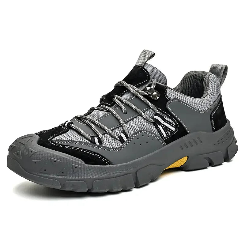 Men Women Breathable Outdoor Trekking Shoes, Wear Resistant Anti-Slip Thick Sole Hiking Footwear For Mountain Climbing