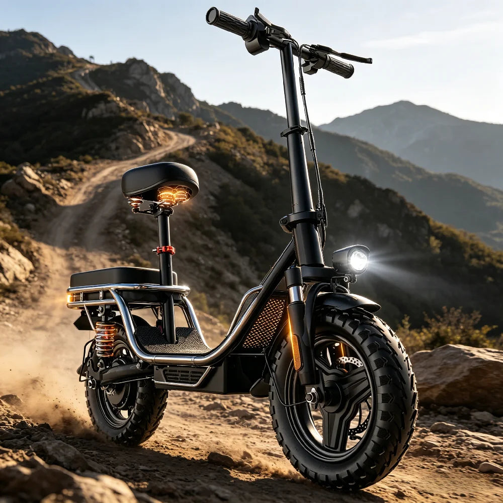 Factory Original 750W 14 Inch Electric Bike,UL2849 Safe Adjustable Seat Front Brake,Adult Urban Ebike US Local Fast Shipping