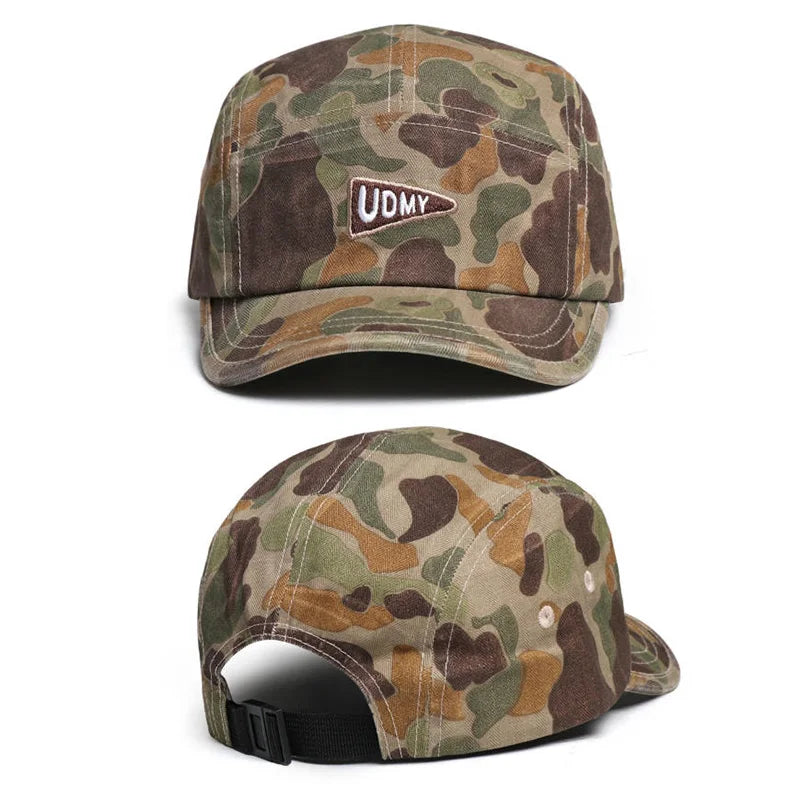 Spring and Autumn Workwear Camouflage Baseball Cap, Fashionable and Versatile, Korean Style Hip-Hop Street Personalized Dad Hat
