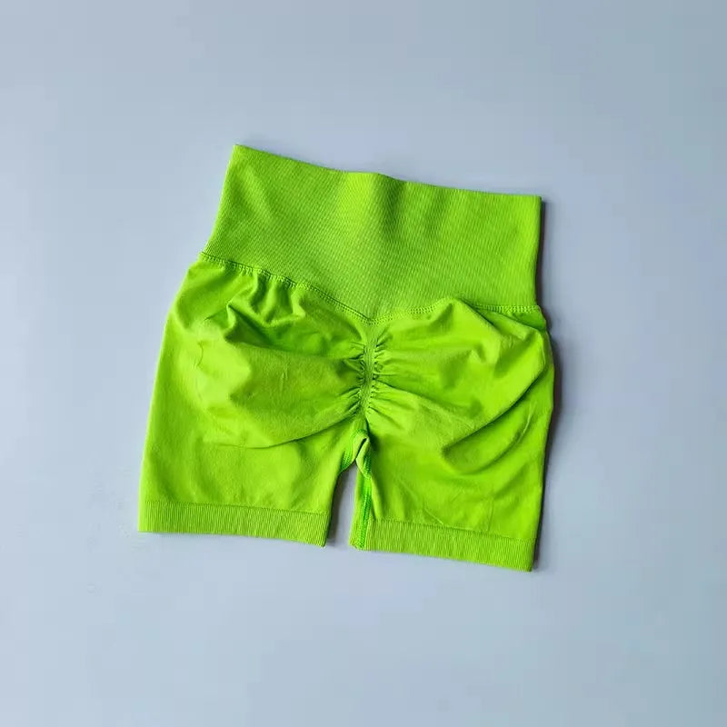 Women's High-Waist Breathable Yoga Shorts for Summer Running Short Tights Leggings Cycling Workout Gym Shorts Sports Shorts