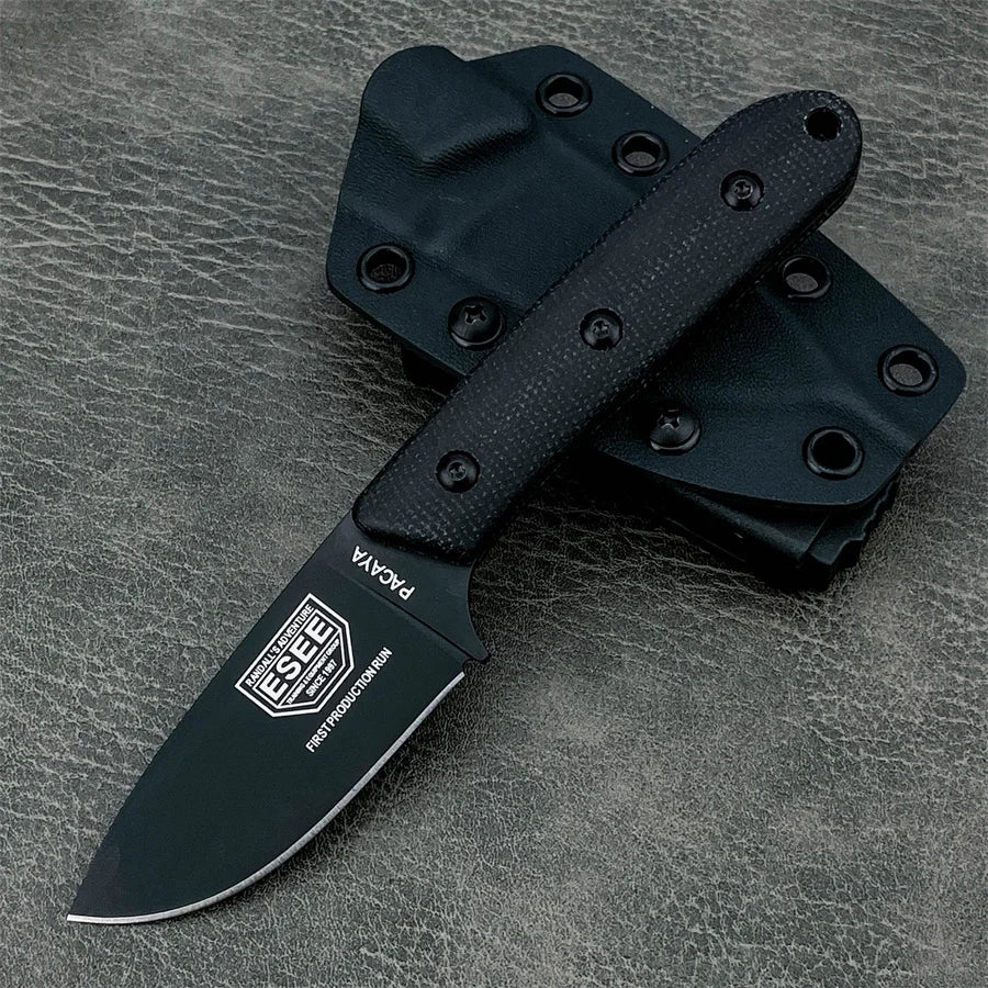 Pacaya Straight Knife Hunting Knife Outdoor Knife Craft Knife Camping Equipment Knife with Sheath Gifts for Men