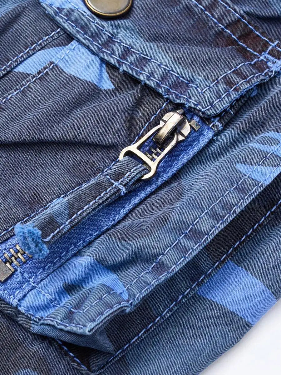 Men's Camo Tactical Cargo Shorts  Lightweight Durable Outdoor  Ripstop Fabric For Hiking Camping Hunting Working Daily Casual