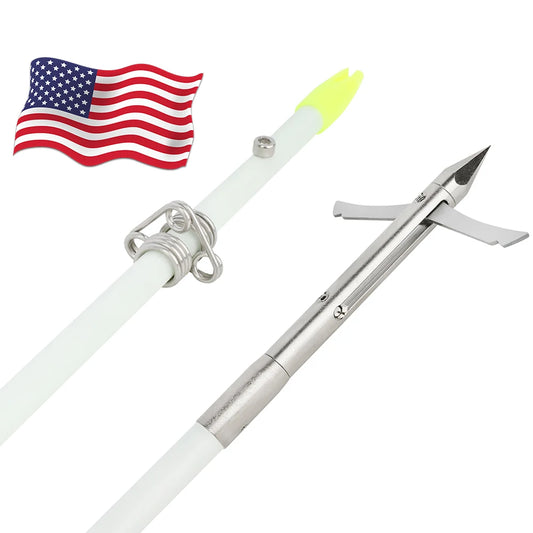 12pcs Fiberglass Fishing Arrows Archery Hunting Arrow 8mm Solid Arrow Shaft 37.8 Inch Fishing Shooting Outdoor Sports