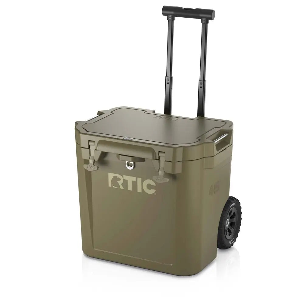 45 QT Wheeled UltraTough Cooler Hard Insulated Portable Ice Chest Box for Beach, Drink, Beverage, Camping, Picnic, Fishing, Boa