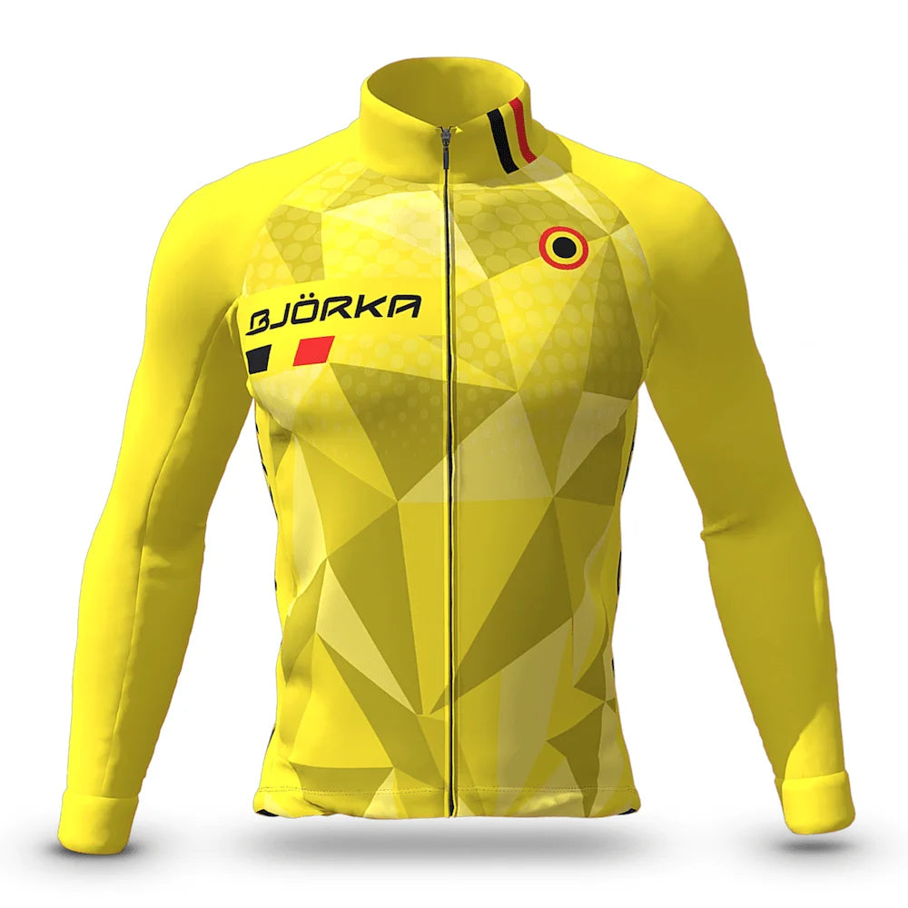 Spring/summer Men's Long Sleeve Thin Cycling Jackets Bicycle Breathable Jersey Uv Protection 3 Rear Pockets Bike Shirts