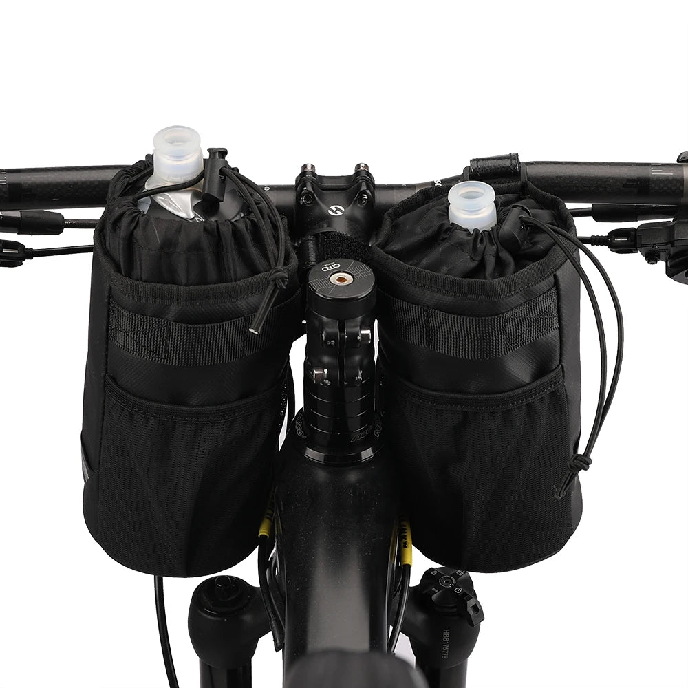 Rhinowalk Bicycle Bag Cycling Water Bottle Carrier Pouch MTB Bike Insulated Kettle Bag Riding Handlebar 1pc or 2pcs Accessories