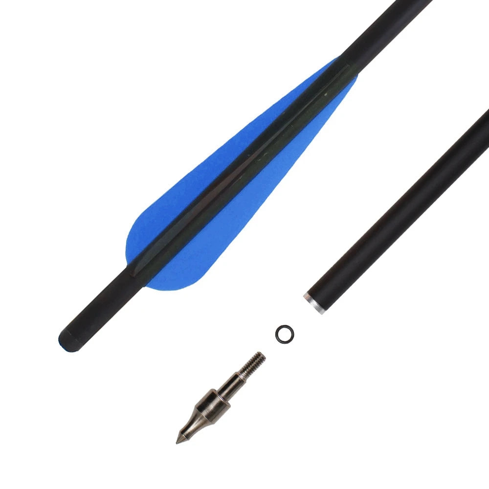 20" 22"  Outdoor Archery Arrows Carbon Arrow Spine 400 Hunting  Diameter 8.8mm For Crossbow Bolts Archery Shooting