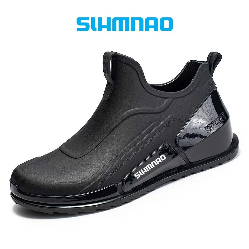 2025 New Outdoor Waterproof Fishing Shoes Hunting Sports Shoes Bicycle Rubber Shoes Anti Slip Lightweight Waterproof Shoes