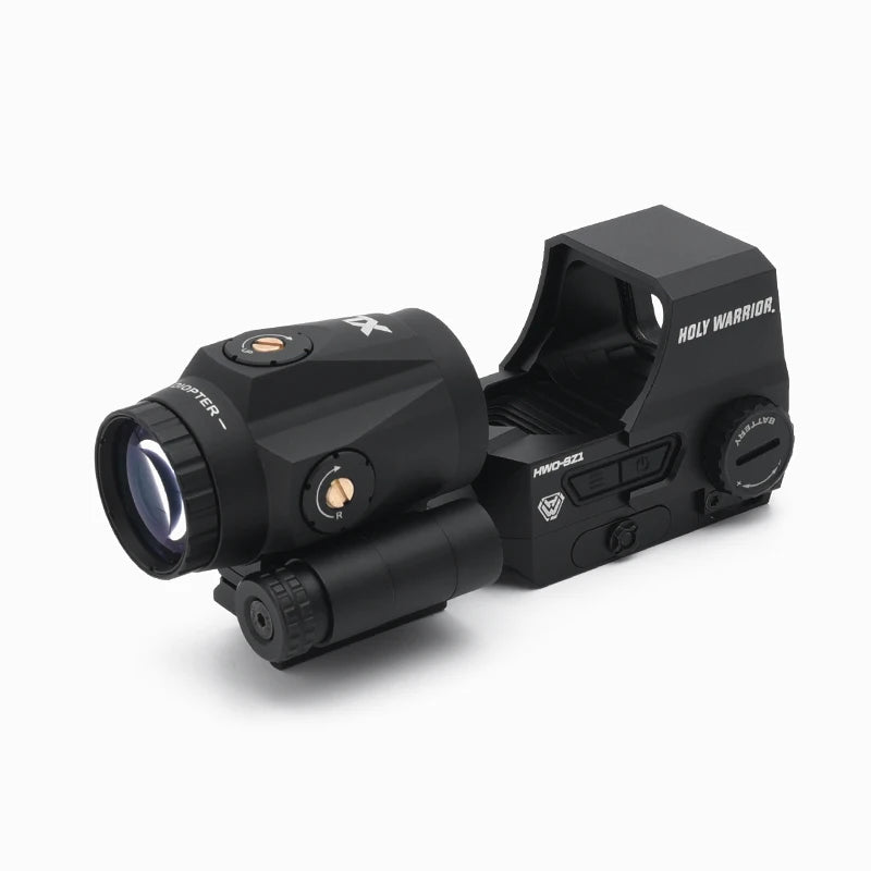 Holy Warrior HWO 3X Magnifier with Flip Mount TX 3X Scope for Hunting