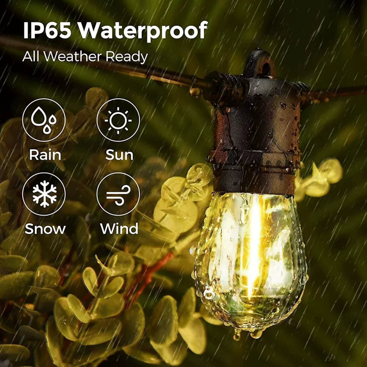 Outdoor Waterproof Running Horse LED Solar S14 Tent Camping E27 String Light Bulb Wedding Garden Courtyard B&B