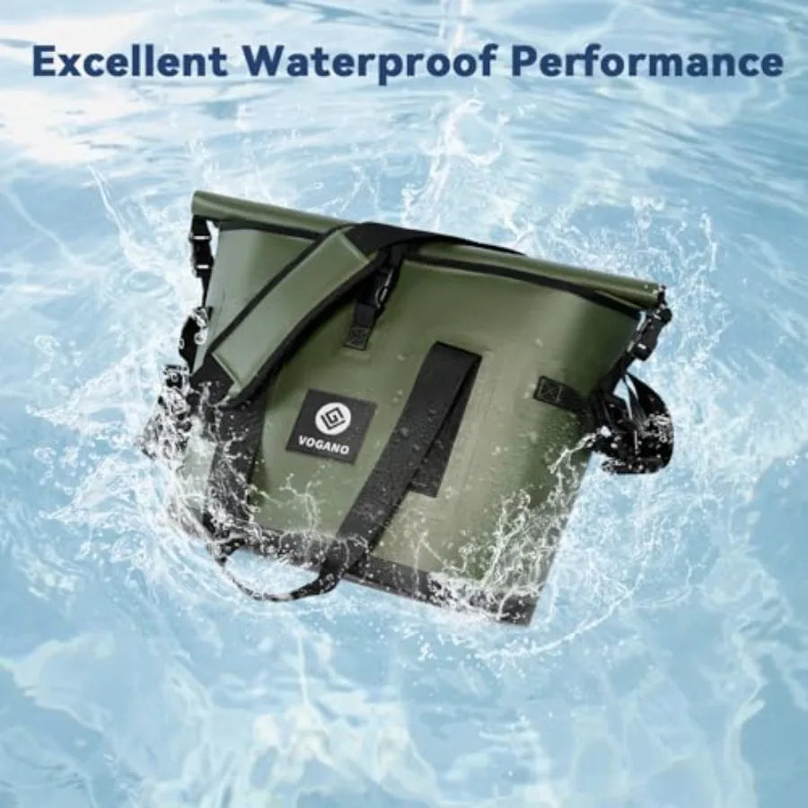 Soft Cooler - Insulated Leak-Proof Large Cooler with Roll-Top Waterproof Seal Portable Ice Chest for Camping, Beach, Travel, Pi
