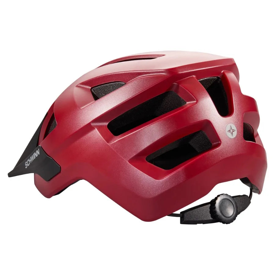 Axum Adult Unisex Mountain Bike Helmet Red