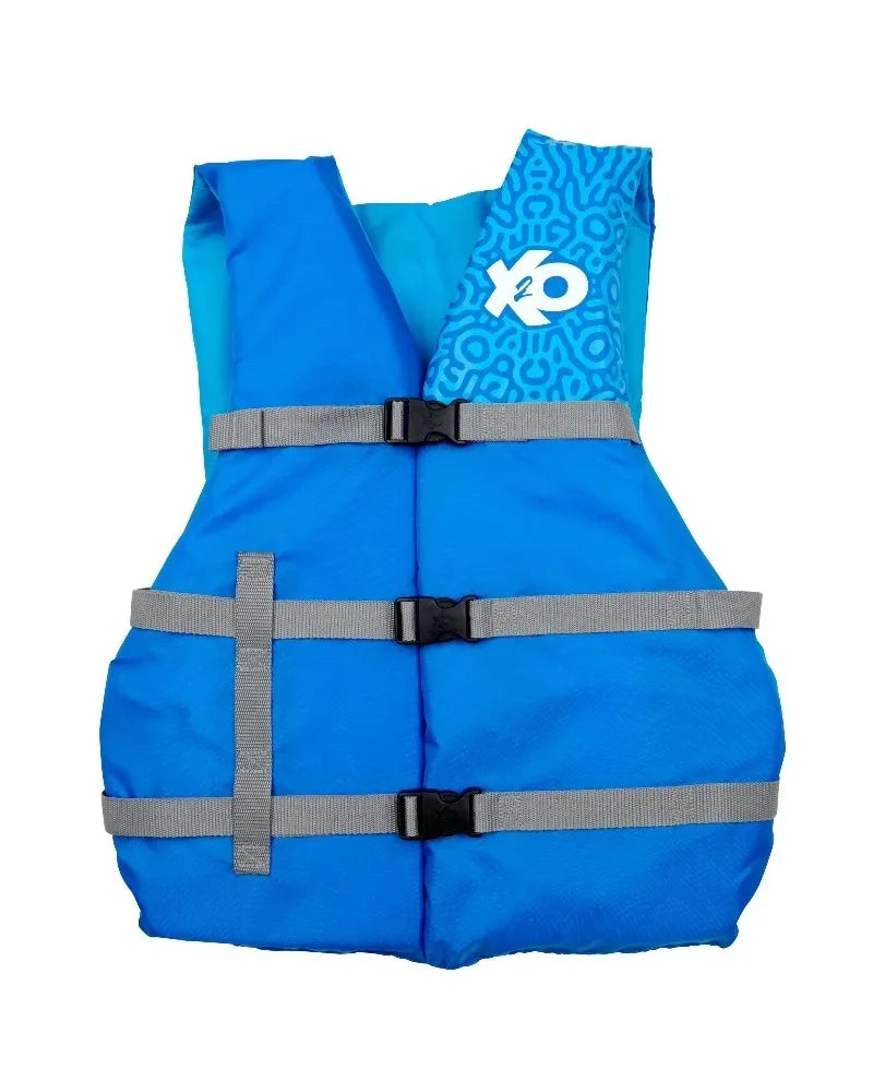 X2O Universal Adult 2X/3X Life Vest and Jacket, (50" - 60" Chest), Blue Ocean Coral, Unisex