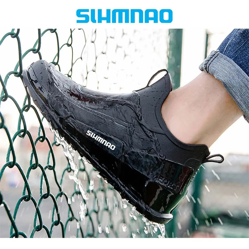 2025 New Outdoor Waterproof Fishing Shoes Hunting Sports Shoes Bicycle Rubber Shoes Anti Slip Lightweight Waterproof Shoes
