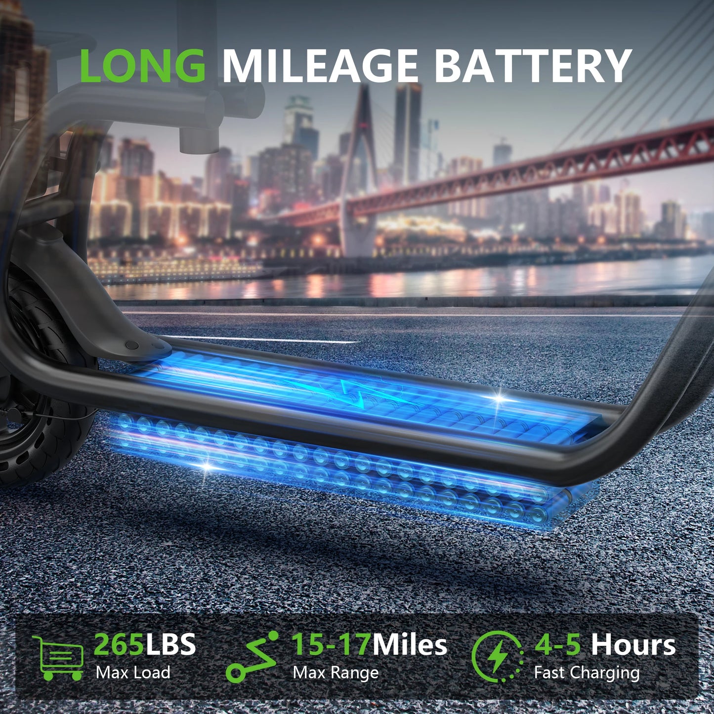 Maxshot 8.5'' Electric Scooter with Seat & basket,350W Motor, Top Speed 19mph, Max 17/25 Miles Ranges, Foldable E-Scooter with Suspension &Adult, Digital Display, Cruise Control