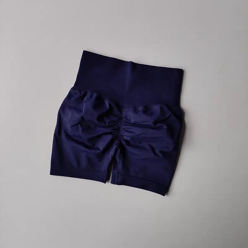 Women's High-Waist Breathable Yoga Shorts for Summer Running Short Tights Leggings Cycling Workout Gym Shorts Sports Shorts