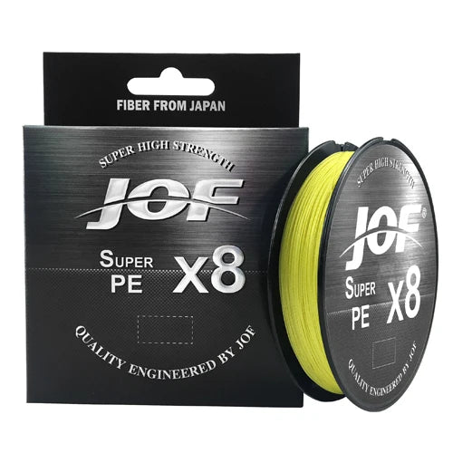 JOF X8 PE Braided Fishing Line Pesca Carp Multifilament Fly Wire Japanese Saltwater 150M 300M 500M 15LB-100LB