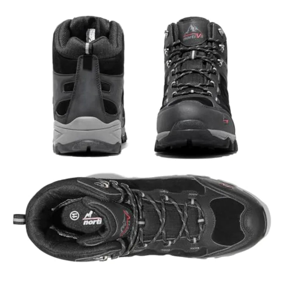 NORTIV 8 Men's Waterproof Hiking Boots Outdoor Mid Trekking Lightweight Mountaineering Shoes Paladin