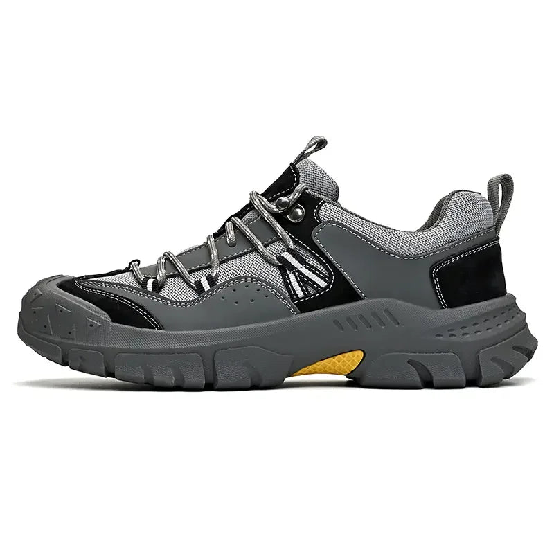 Men Women Breathable Outdoor Trekking Shoes, Wear Resistant Anti-Slip Thick Sole Hiking Footwear For Mountain Climbing