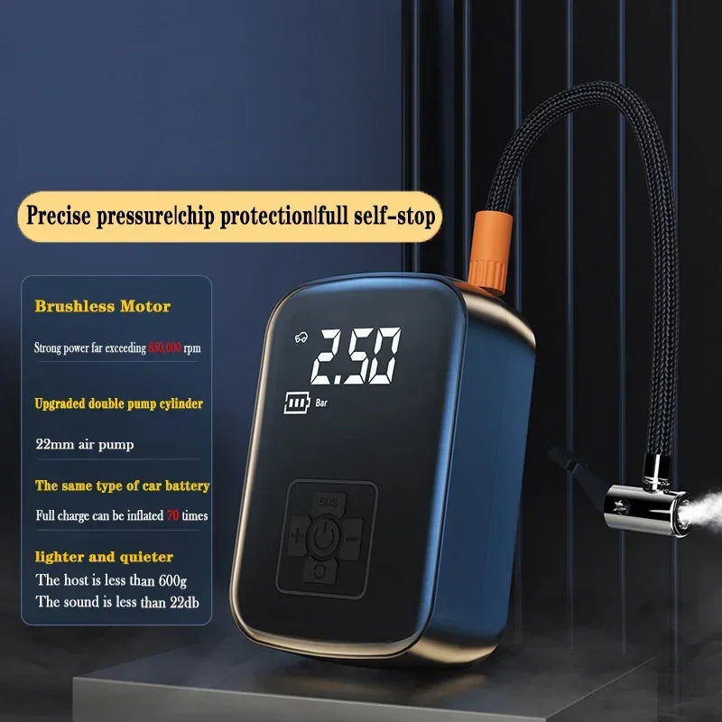 Portable Bicycle Pump 150 PSI Bike Manual Air Pump Balloon Tire Inflator Electric Tire Inflator Pump Cycling Accesories