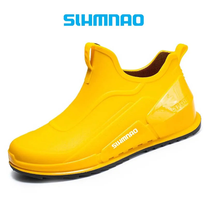 2025 New Outdoor Waterproof Fishing Shoes Hunting Sports Shoes Bicycle Rubber Shoes Anti Slip Lightweight Waterproof Shoes