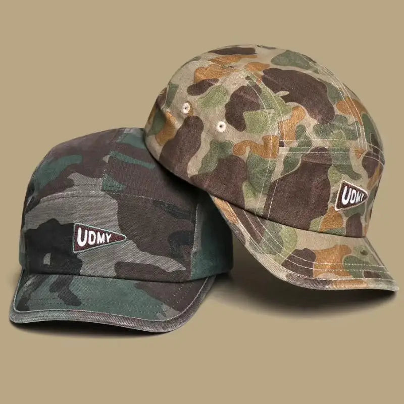 Spring and Autumn Workwear Camouflage Baseball Cap, Fashionable and Versatile, Korean Style Hip-Hop Street Personalized Dad Hat