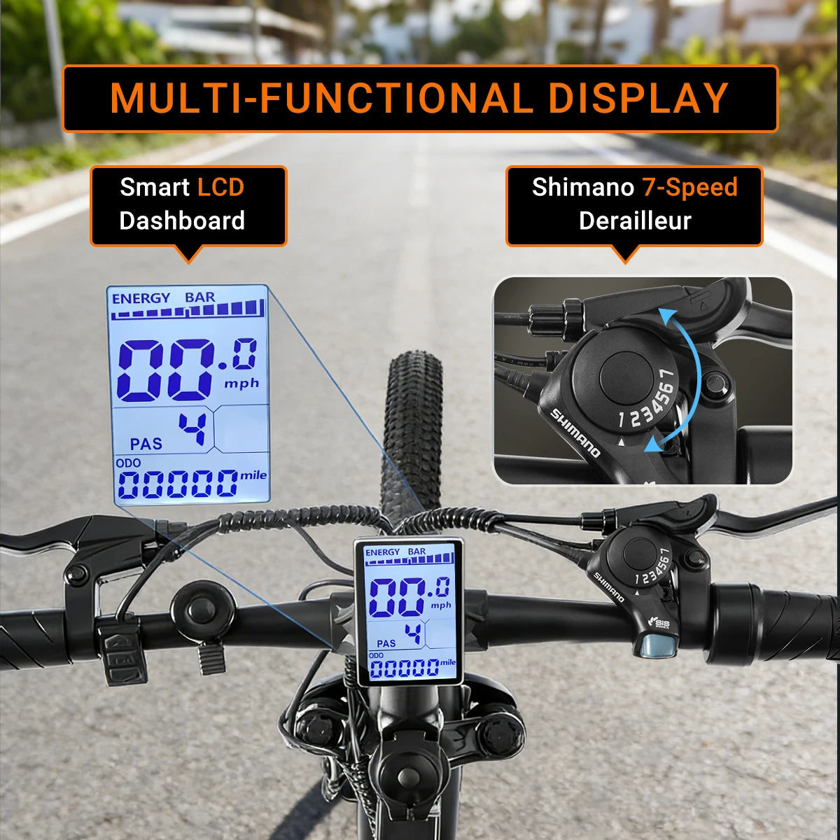【1 Year Warranty】M26 Electric Bicycle 1000W Peak Motor 360WH Lithium Battery Electric Bike 26 Inch City E-bike UL2849