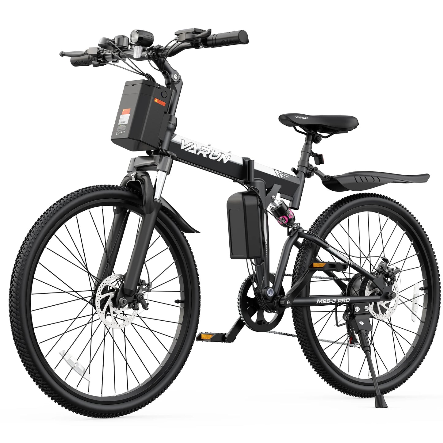 Varun M26-3 Pro Adult Electric Bike, 750W Peak Power Electric Road Bicycle, 48V 7.8Ah Battery, 26" MTB Mountain Ebike, 20MPH