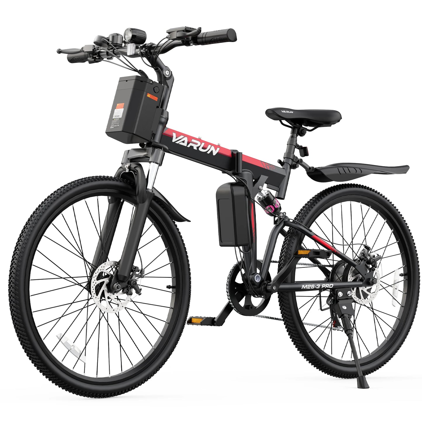 Varun M26-3 Pro Adult Electric Bike, 750W Peak Power Electric Road Bicycle, 48V 7.8Ah Battery, 26" MTB Mountain Ebike, 20MPH