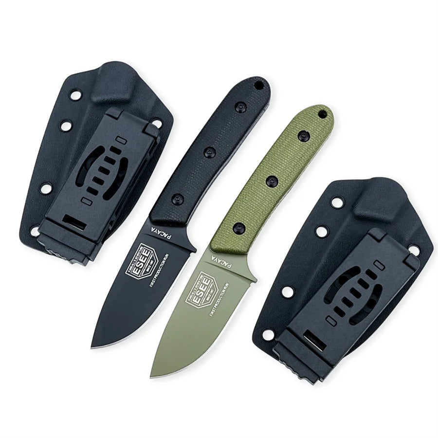Pacaya Straight Knife Hunting Knife Outdoor Knife Craft Knife Camping Equipment Knife with Sheath Gifts for Men