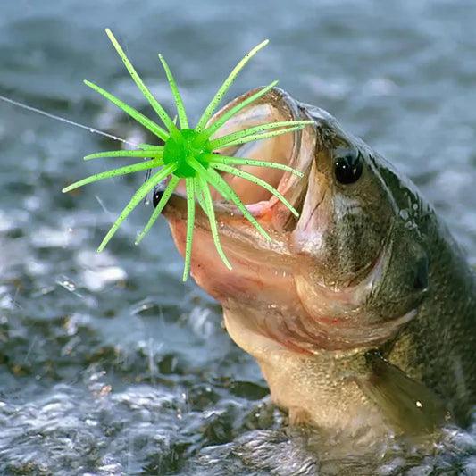 Lures for Bass Fishing Floating Sea Urchin Bait Soft Artificial Sea Urchin Lures for Shore Trout River Lake Saltwater Freshwater