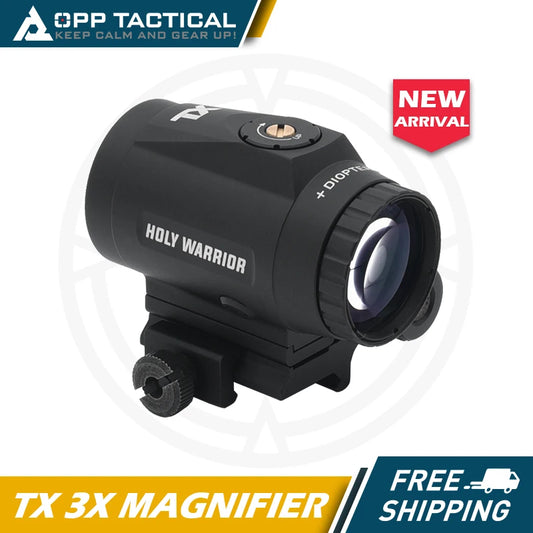 Holy Warrior HWO 3X Magnifier with Flip Mount TX 3X Scope for Hunting