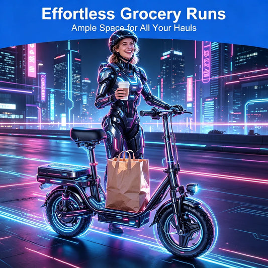 Factory Original 750W 14 Inch Electric Bike,UL2849 Safe Adjustable Seat Front Brake,Adult Urban Ebike US Local Fast Shipping